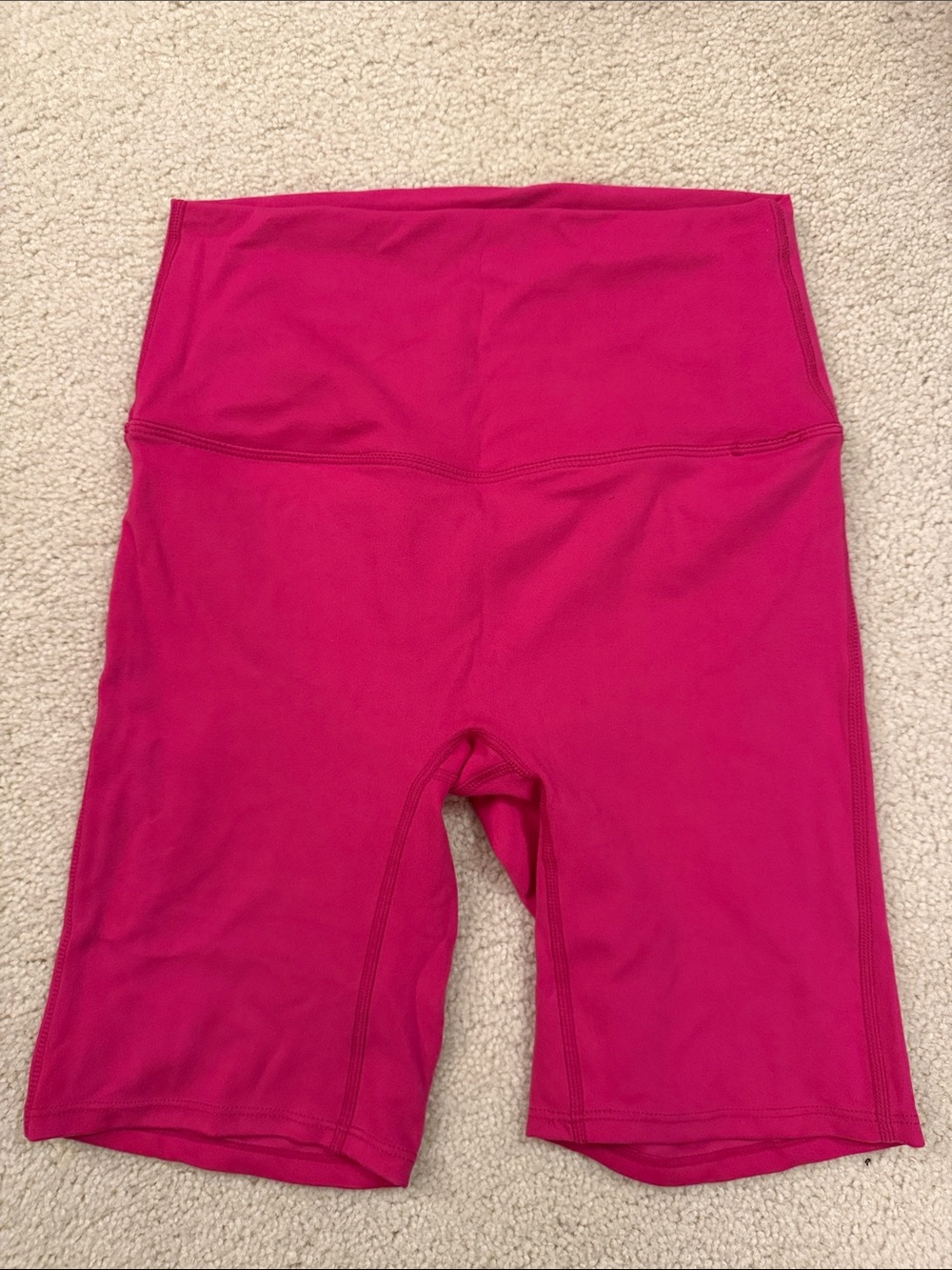 Zenana Outfitters High-Rise Fuchsia Bike Shorts